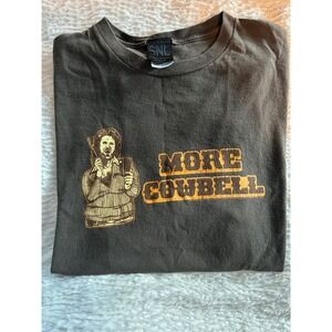 SNL Saturday Night Live More Cowbell Will Ferrell Graphic T-Shirt Brown Large